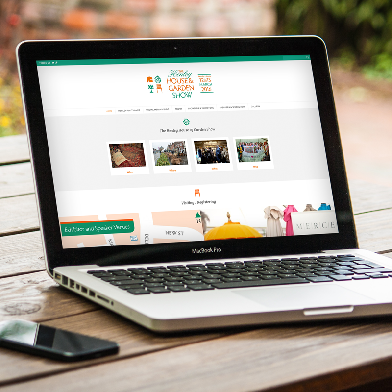 The Henley House and Garden Show Website Design